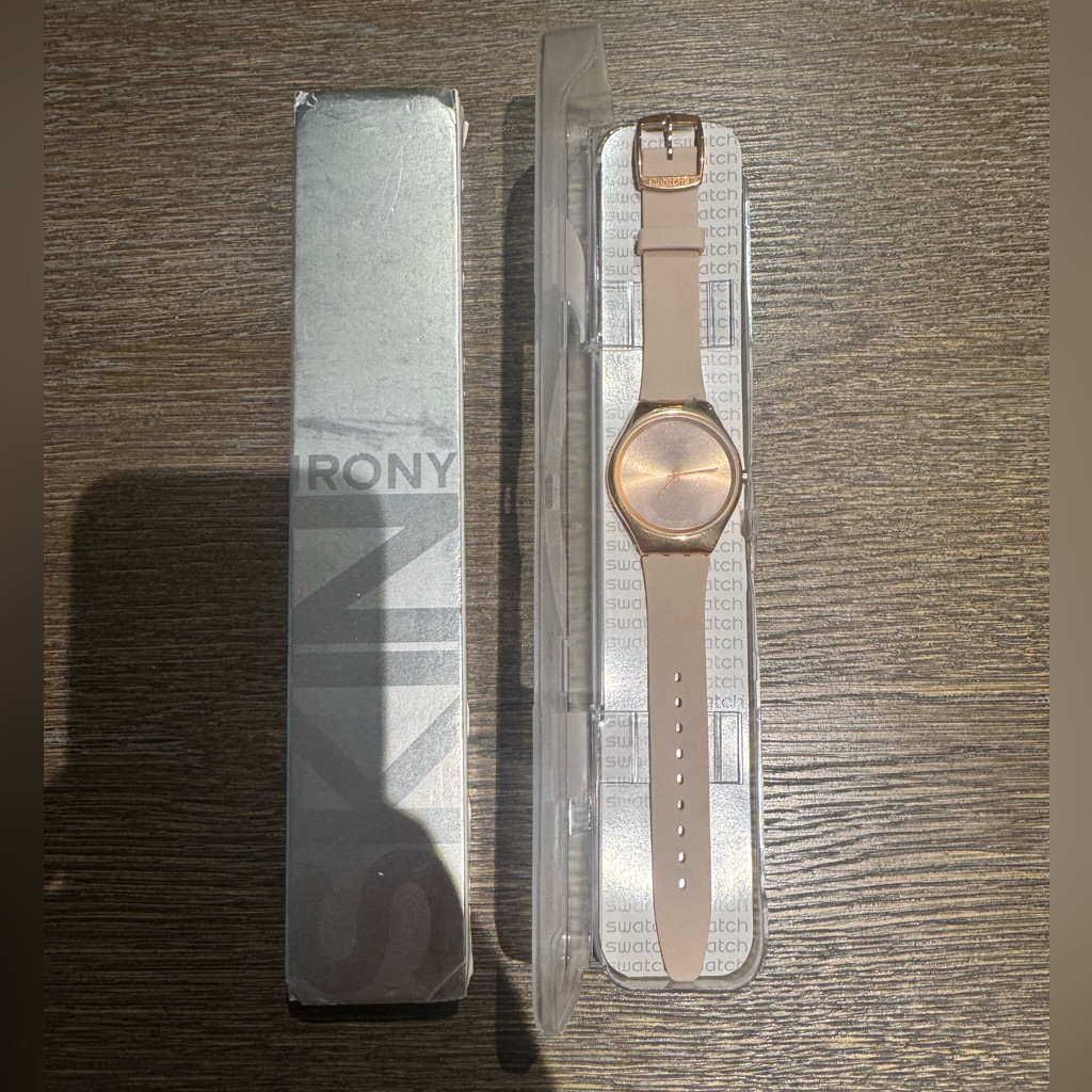 Swatch Metallic Rose Watch